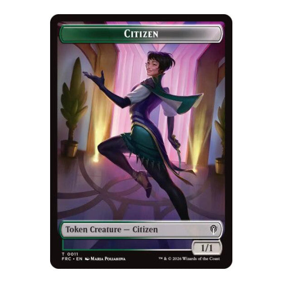 Citizen // The Monarch Double-Sided Token Commander: Reality Fracture (FRC) - (, Near Mint)