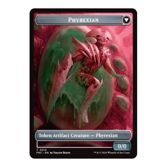 Phyrexian // Incubator Double-Sided Token Commander: Reality Fracture (FRC)