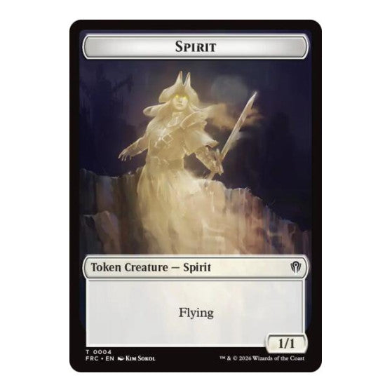 Spirit // Jace Double-Sided Token Commander: Reality Fracture (FRC) - (, Near Mint)