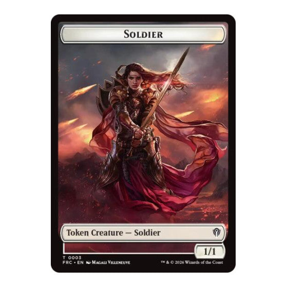 Soldier // Map Double-Sided Token Commander: Reality Fracture (FRC) - (, Near Mint)