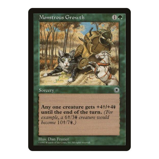 Monstrous Growth Portal (POR) - (, Moderately Played)