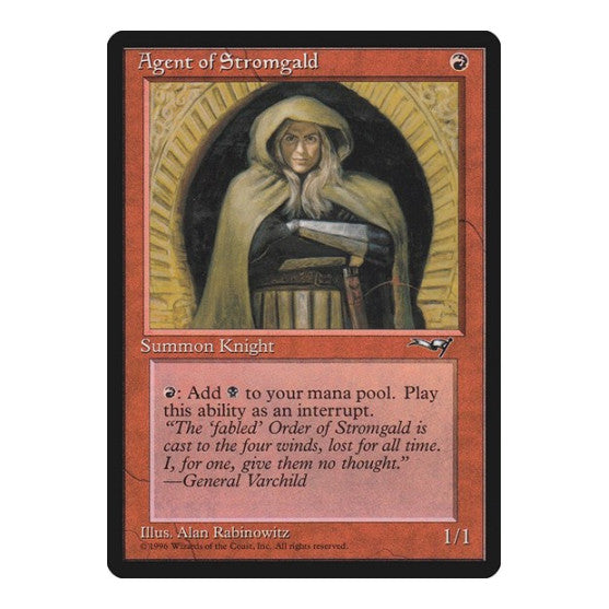 Agent of Stromgald Alliances (ALL) - (, Moderately Played)