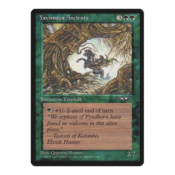 Yavimaya Ancients Rearing Horse Alliances (ALL) - (, Moderately Played)