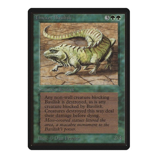 Thicket Basilisk Beta Edition (LEB) - (, Heavily Played)