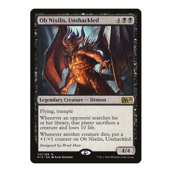 Ob Nixilis Unshackled Magic 2015 (M15) (M15) - (#110, Rare) (, Lightly Played)