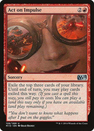 Act on Impulse Magic 2015 (M15) (M15) - (#126, Uncommon) (, Lightly Played)