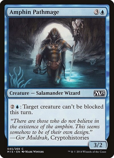Amphin Pathmage Magic 2015 (M15) (M15) - (#45, Common) (Foil, Moderately Played)