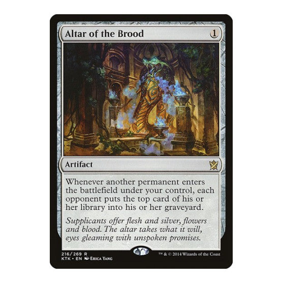 Altar of the Brood Khans of Tarkir (KTK) - (Foil, Heavily Played)